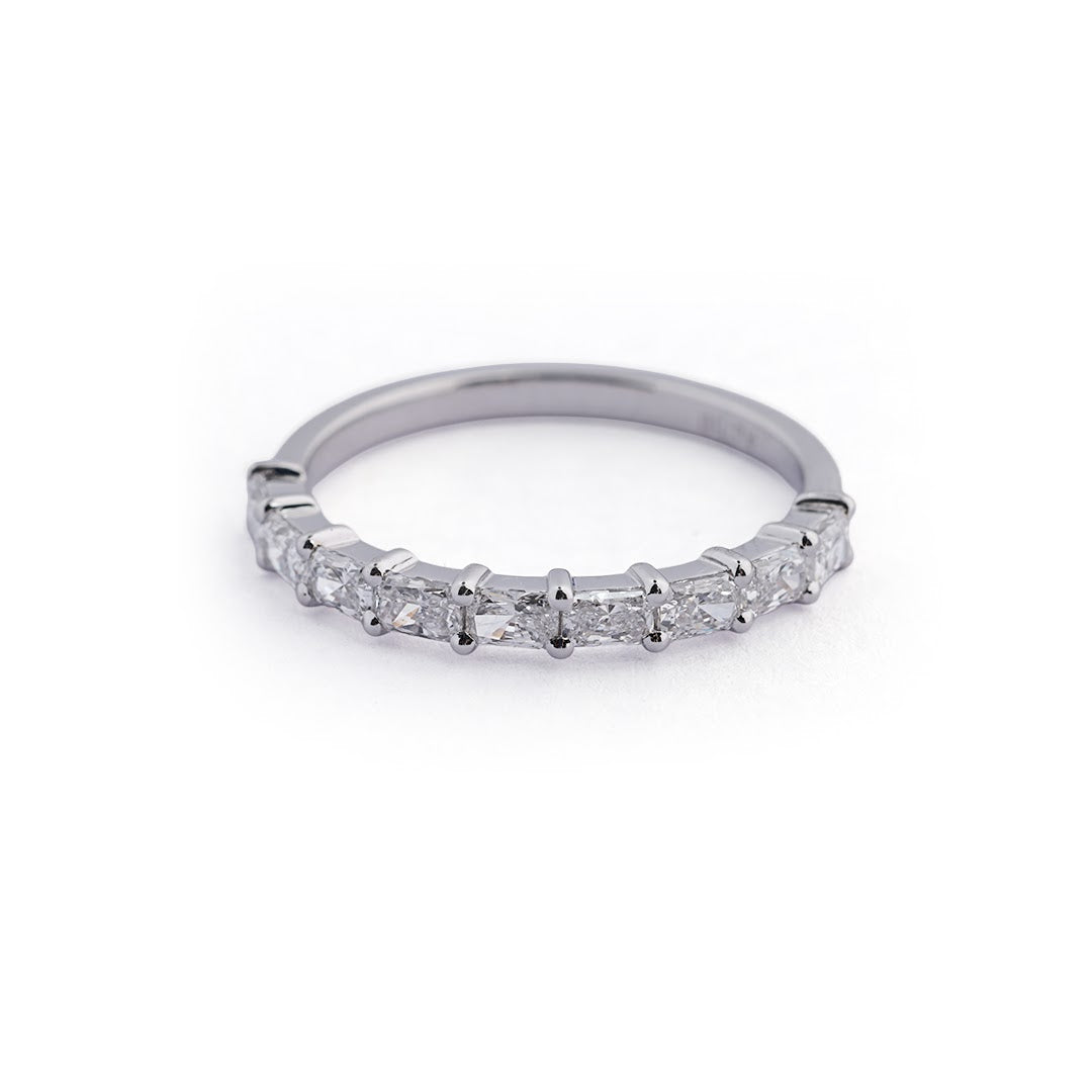 Classic Radiant Lab-Grown Diamond Band - side view
