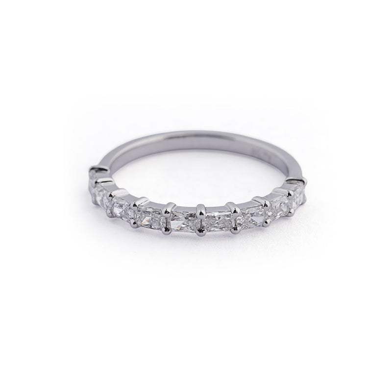 Classic Radiant Lab-Grown Diamond Band - side view