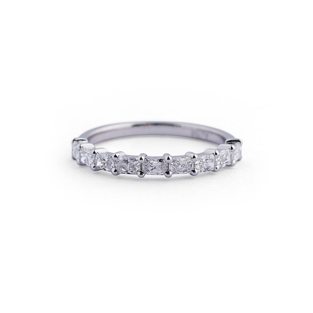 Classic Radiant Lab-Grown Diamond Band - front view