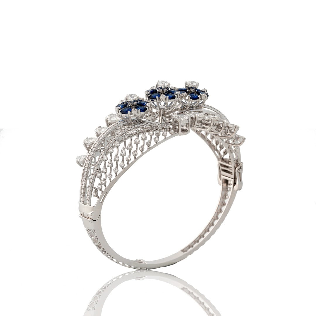 7.69 Carat Lab-Grown Diamond Bracelet with Colour Stones for Women - view 1