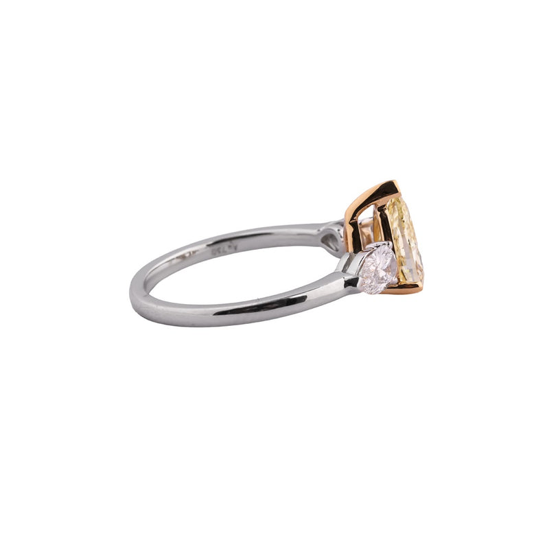 Solara Pear Trio Three-Stone Ring — view 4