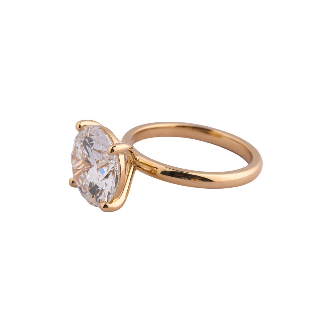 Majestic Round Classic Solitaire Ring — view 2