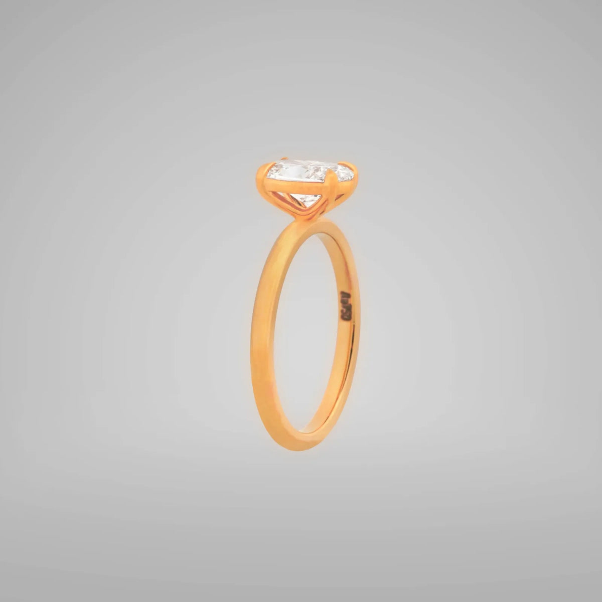 Elara Round Lab-Grown Diamond Band Ring - view 2