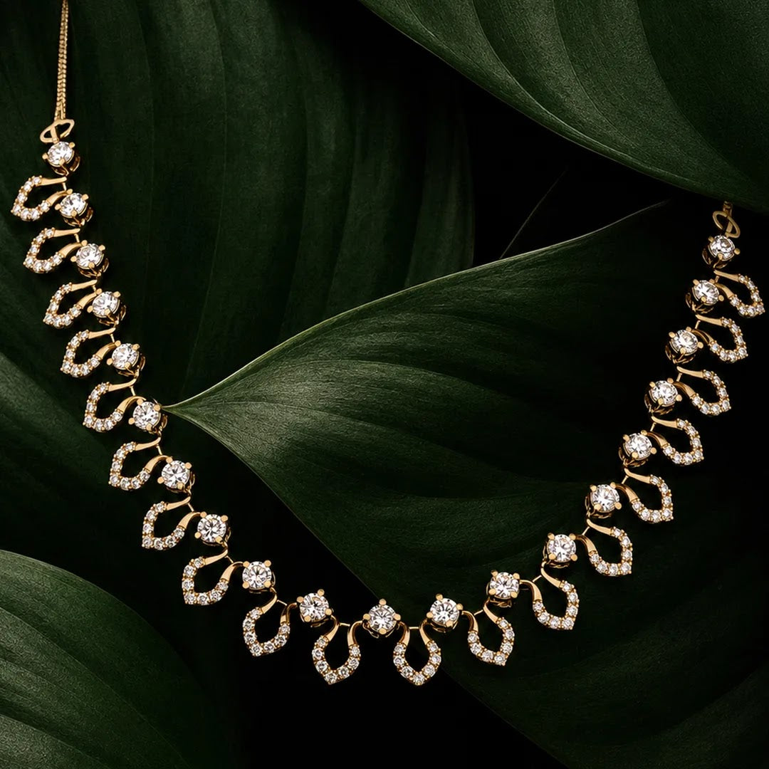4.38 Ct Round Lab-Grown Diamond Pendant Set — view 3