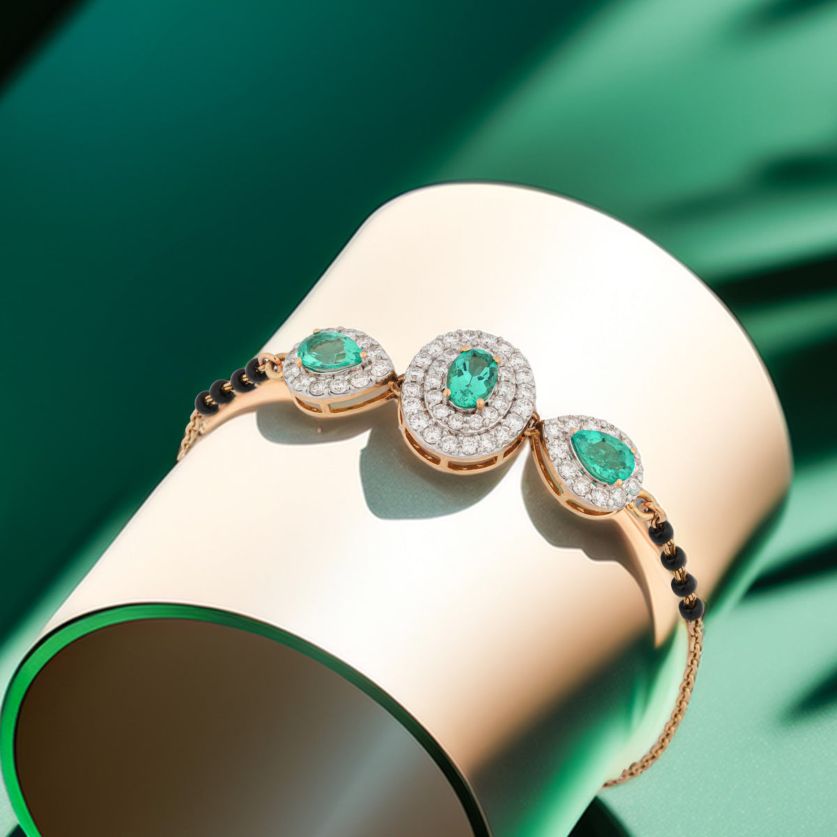 0.89 Carat Lab-Grown Diamond Bracelet with Colour Stones for Women - view 2