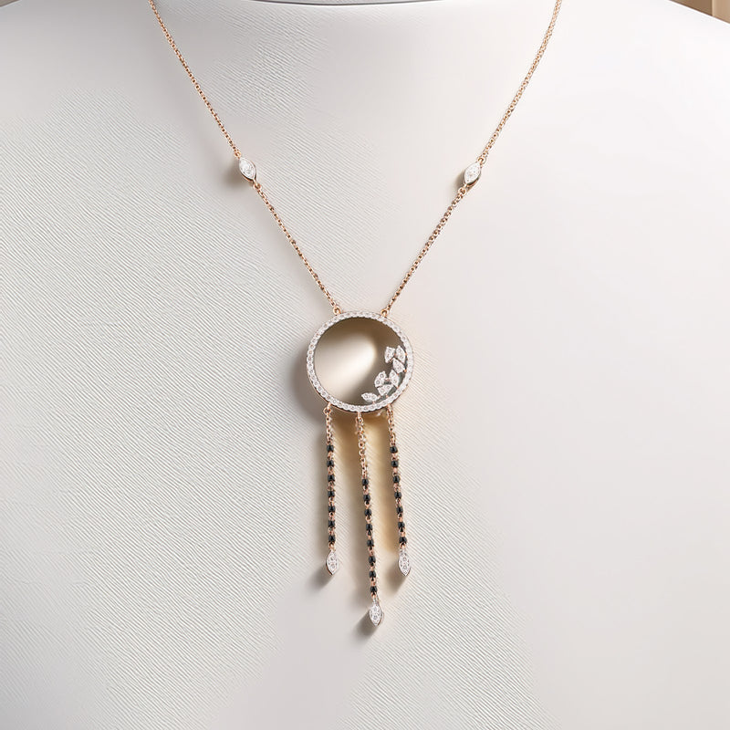 1.06 Carat Lab-Grown Diamond Mangalsutra with Colour Stones for Women - view 1
