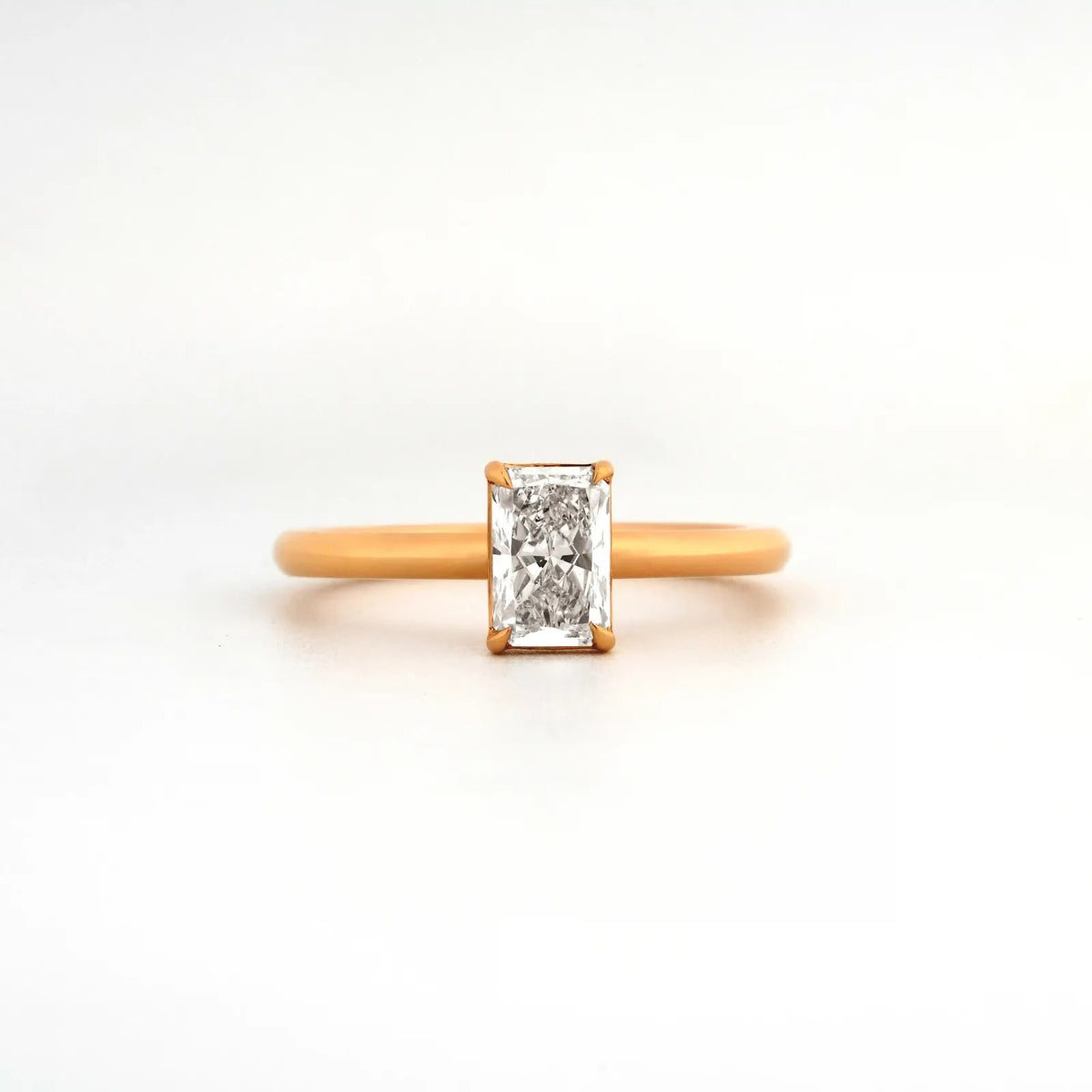 Aurelia Radiant Solitaire Ring — front view