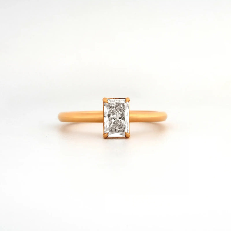 Aurelia Radiant Solitaire Ring — front view