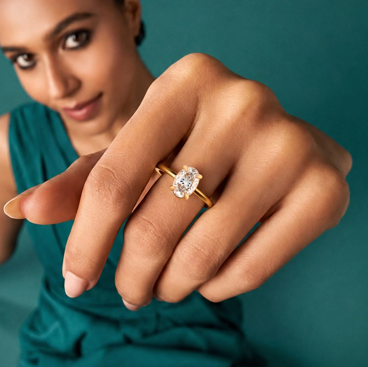 Elara Round Lab-Grown Diamond Band Ring - view 3