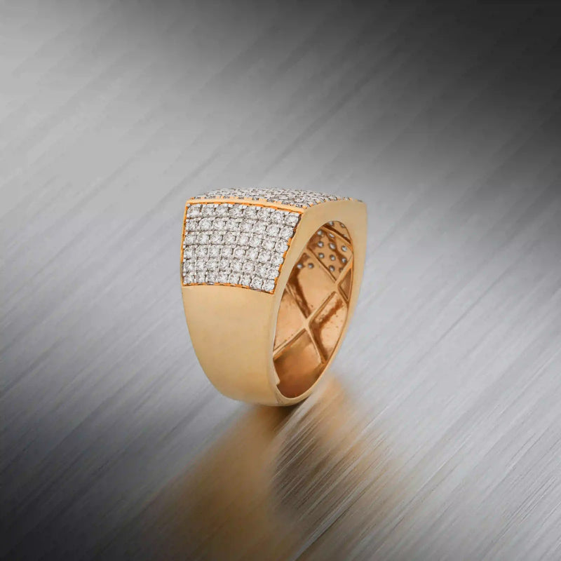 Pavé Diamond Statement Band - angled view