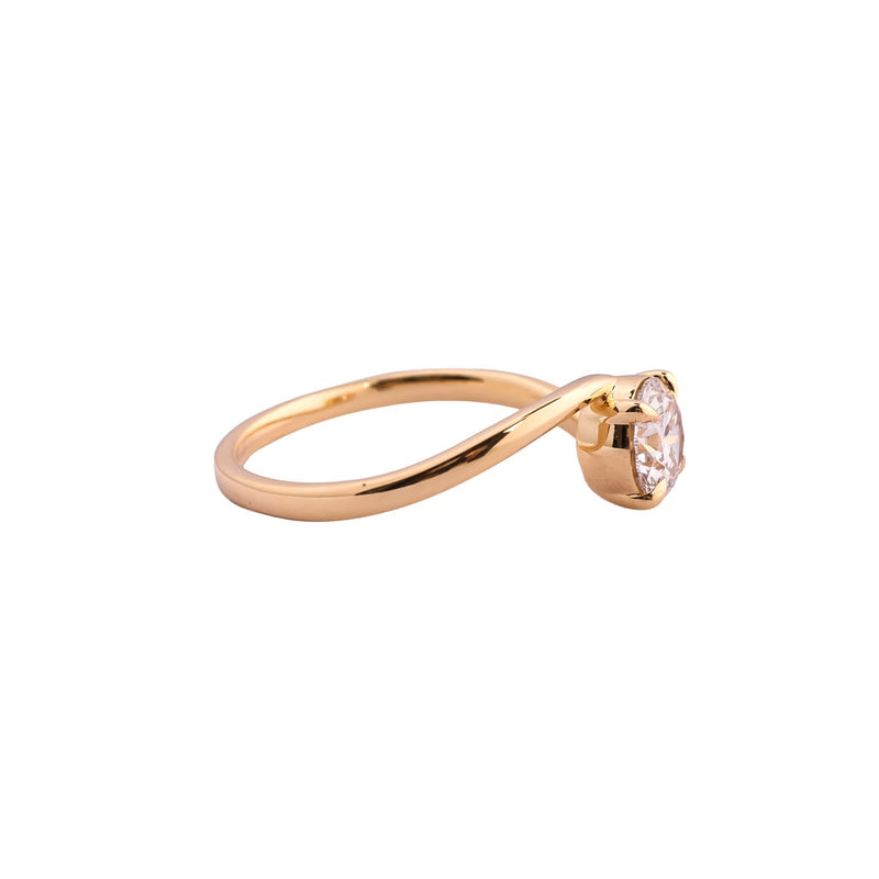 Arc Round Sculptural Bypass Ring — view 4