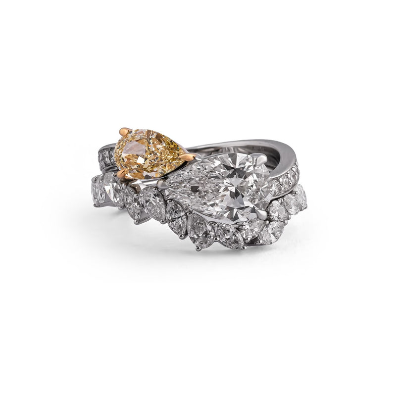 Aurelia Marquise Cascade Sculptural Band — view 3
