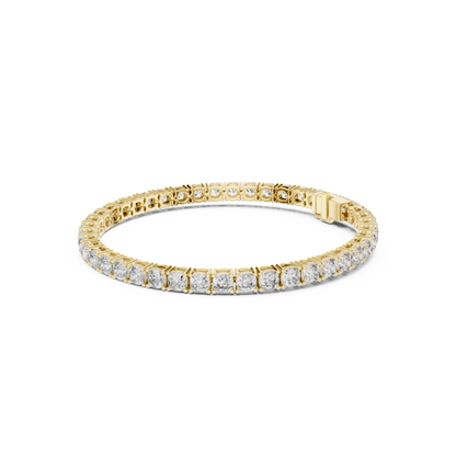 Womens Tennis Bracelet With Classic Fancy Cut Lab Diamond