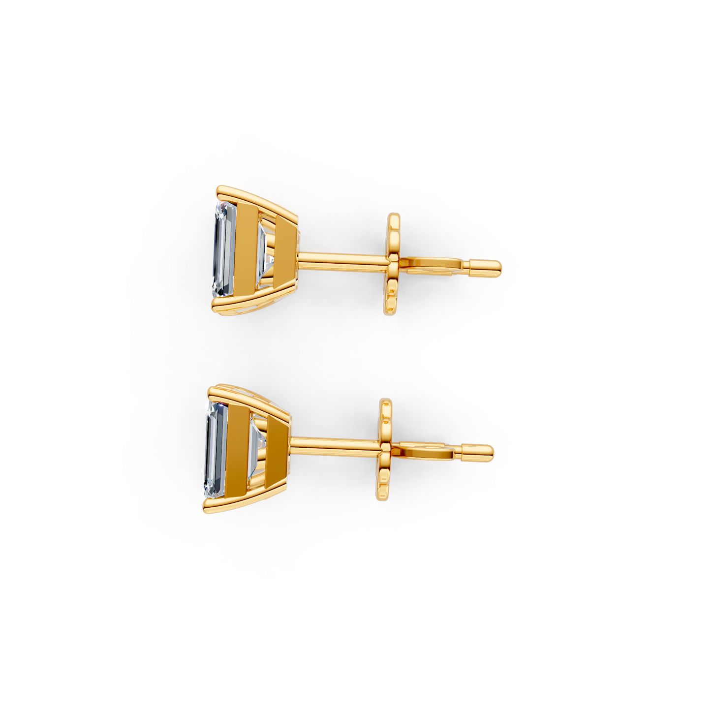 Shining Diva Duo Lab Diamond Studs Earrings