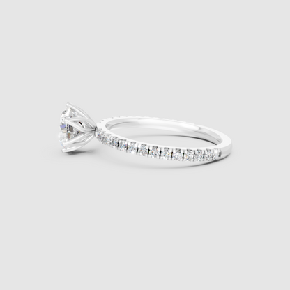PureSoul Round Lab Grown Diamond Engagement Ring
