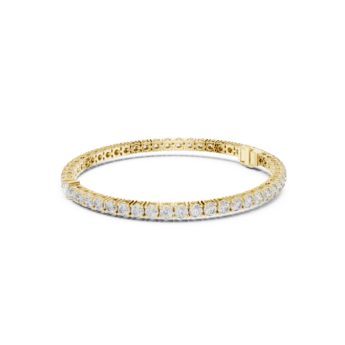 Classic Round Tennis Bracelet With Lab Diamonds