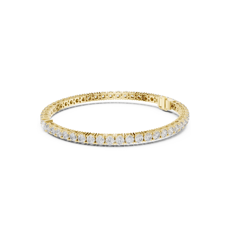 Classic Round Tennis Bracelet With Lab Diamonds