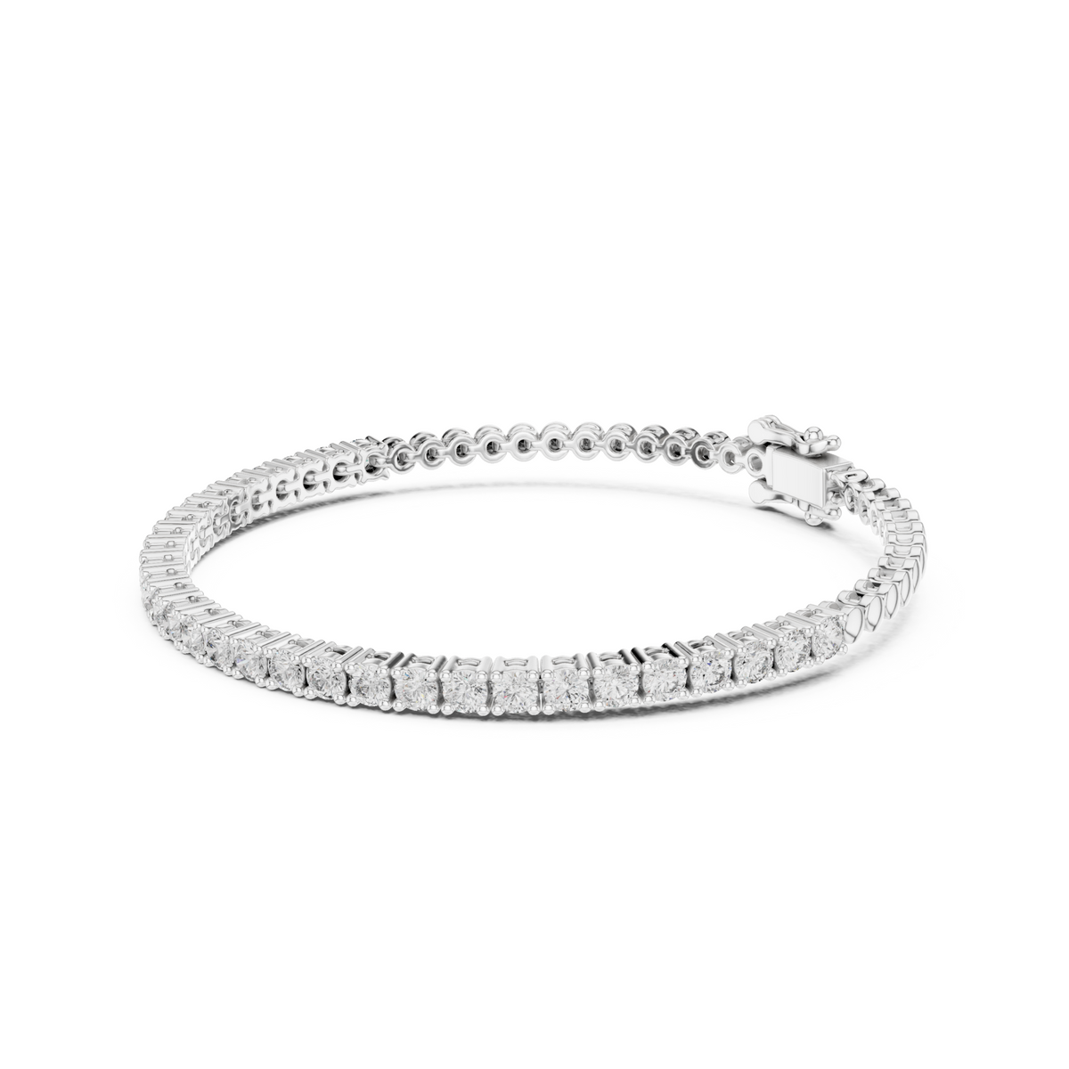 Signature Luxury Lab Diamond Tennis Bracelet for Women | Contemporary Round Cut Sparkling Bracelet for Brides, Corporate Gifts & Anniversary