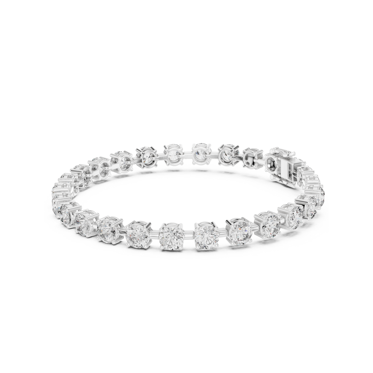 TechChic Lab Diamond Tennis Bracelet for Modern Women & Working Teens