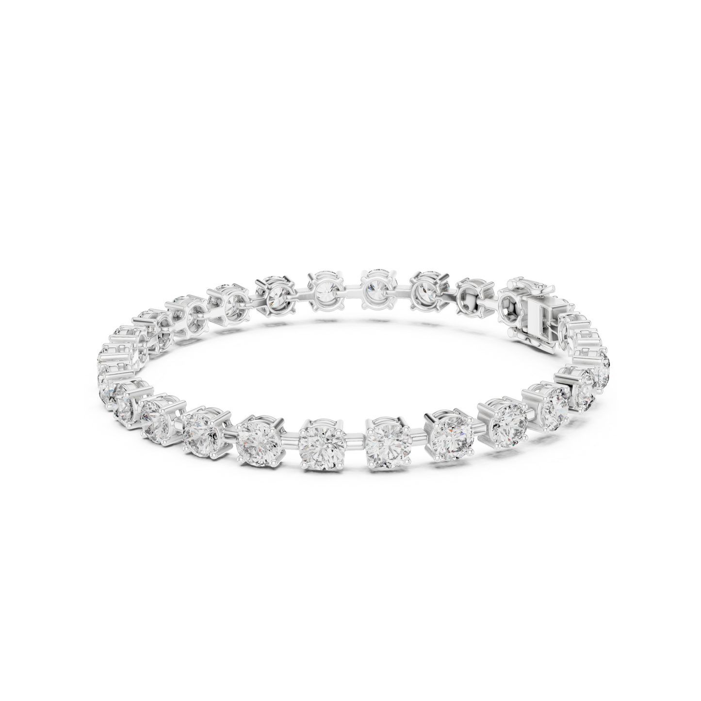 TechChic Lab Diamond Tennis Bracelet for Modern Women & Working Teens