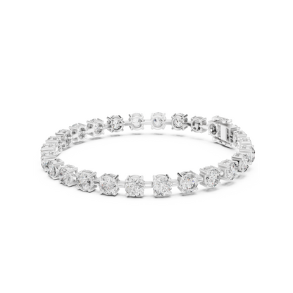 TechChic Lab Diamond Tennis Bracelet for Modern Women & Working Teens