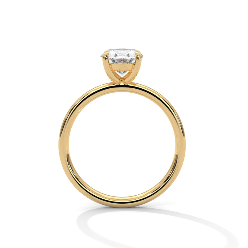 Elegant Modern 1.67 Carat Oval Solitaire Lab Diamond Ring For Women
