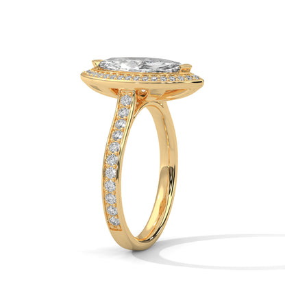 2 Carat Marquise Cut Lab Grown Diamond Sleek Ring Gifts For Special Women