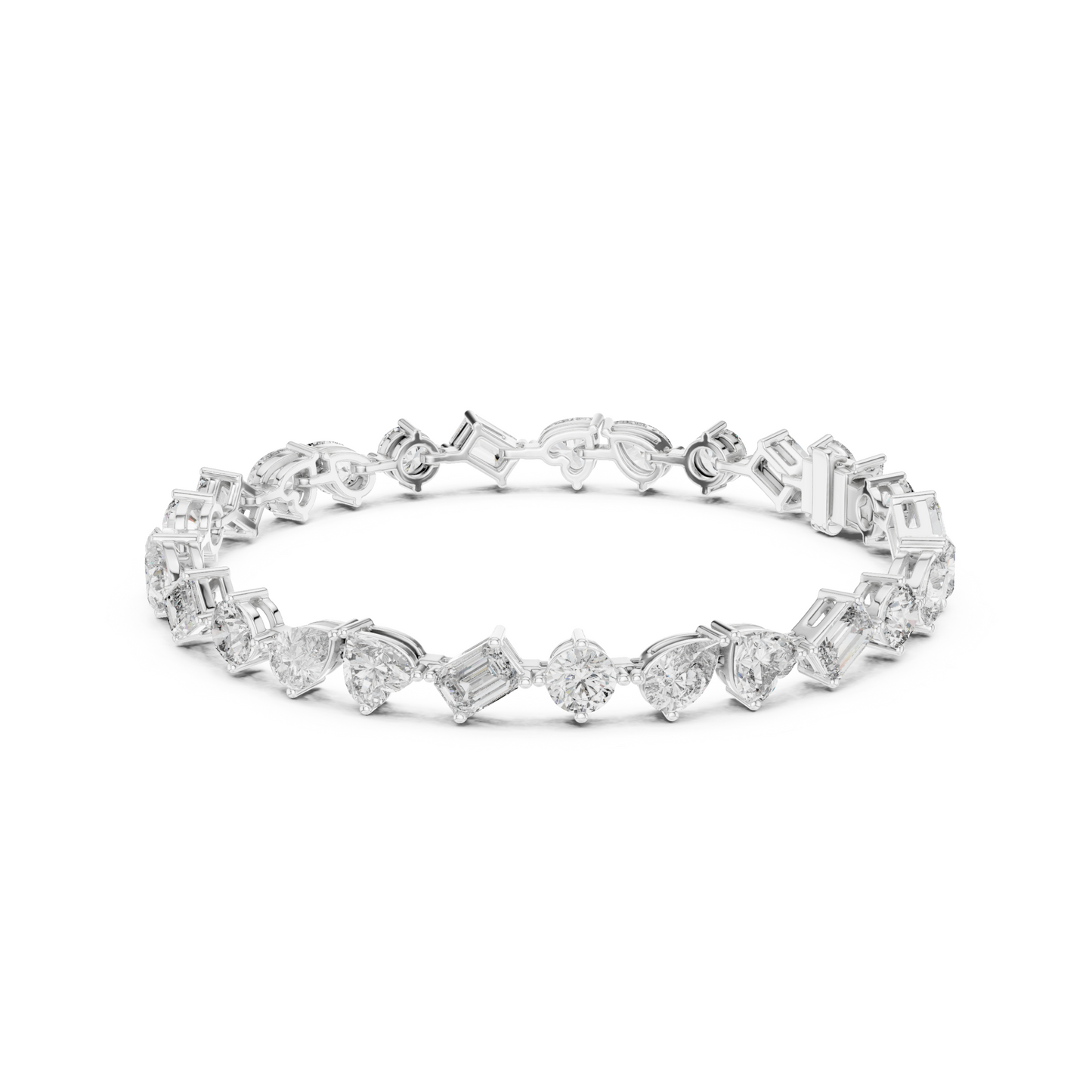 Elite Multi-Cut Lab Diamond Tennis Bracelet – Gift for Women & Wife