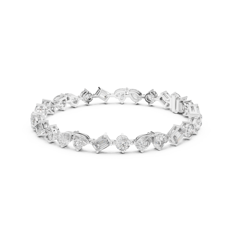 Elite Multi-Cut Lab Diamond Tennis Bracelet – view 11