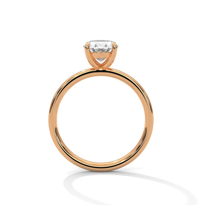 Elegant Modern 1.67 Carat Oval Solitaire Lab Diamond Ring For Women