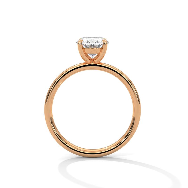 Elegant Modern 1.67 Carat Oval Solitaire Lab Diamond Ring For Women