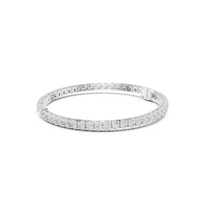 Classic Round Tennis Bracelet With Lab Diamonds