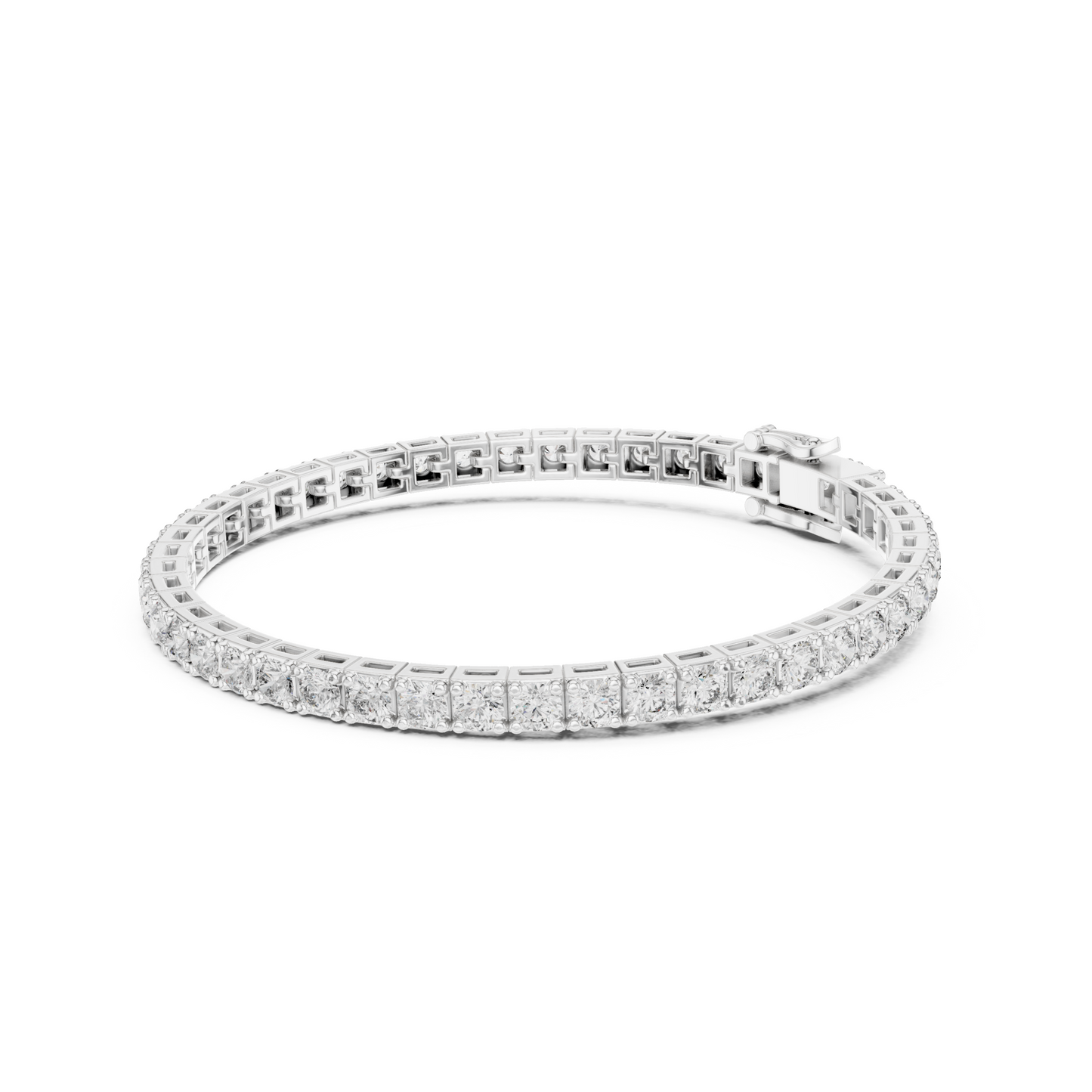 Eternal Brilliance Lab Diamond Tennis Bracelet – Round Cut Elegance For Working Professionals