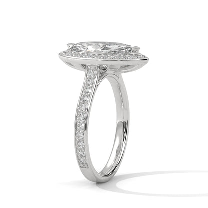 2 Carat Marquise Cut Lab Grown Diamond Sleek Ring Gifts For Special Women