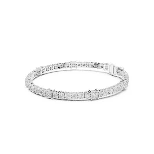 Crown of Success Lab Diamond Tennis Bracelet – Graduation Gift for Princess
