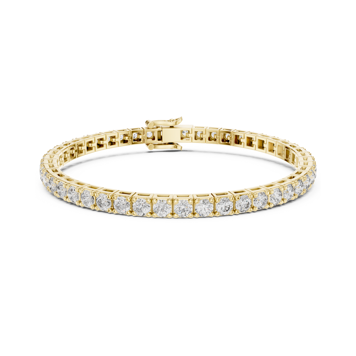 Majestic Spark Round Lab Diamond Tennis Bracelet – Precious Gift for Her