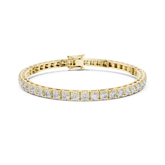 Majestic Spark Round Lab Diamond Tennis Bracelet – Precious Gift for Her