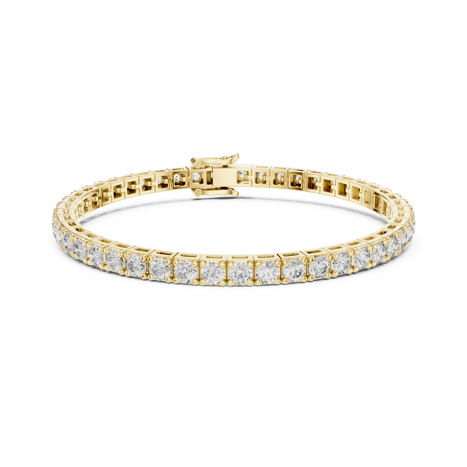 Majestic Spark Round Lab Diamond Tennis Bracelet – Precious Gift for Her