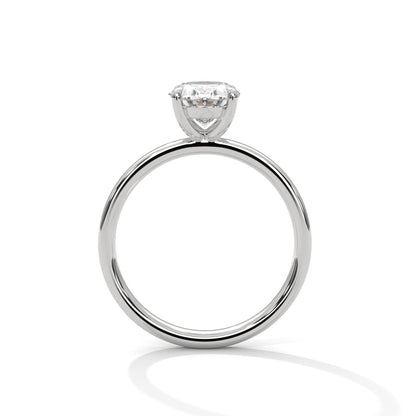 Elegant Modern 1.67 Carat Oval Solitaire Lab Diamond Ring For Women
