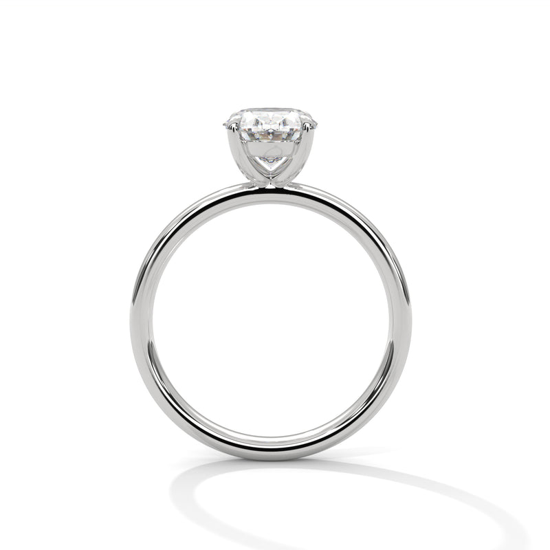 Elegant Modern 1.67 Carat Oval Solitaire Lab Diamond Ring For Women