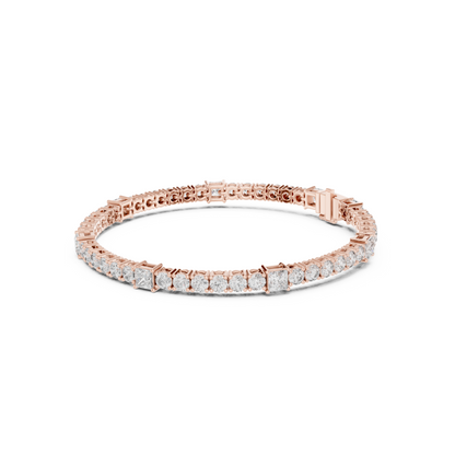 Crown of Success Lab Diamond Tennis Bracelet – Graduation Gift for Princess