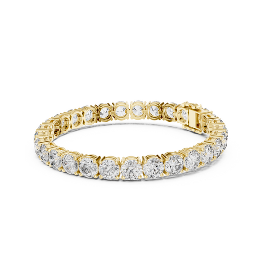 Queenly Crafted Lab Diamond Tennis Bracelet