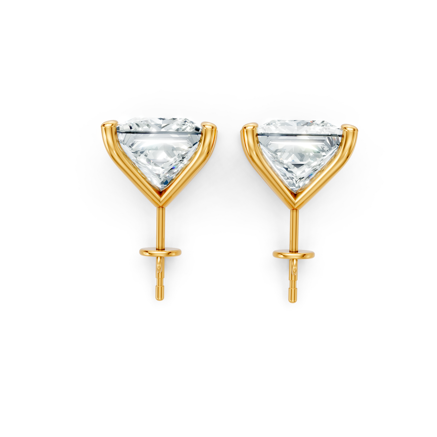 Classic Blissful Solitaire Lab Diamond Martini Studs Earrings