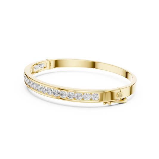 The Pretty Glowing Lab Diamond Bangle for Fashionable Women & Gifting