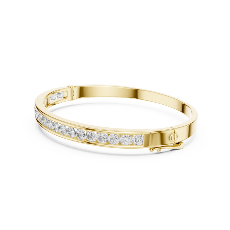 The Pretty Glowing Lab Diamond Bangle for Fashionable Women & Gifting