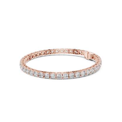 Womens Tennis Bracelet With Classic Fancy Cut Lab Diamond