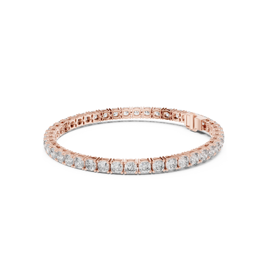 Womens Tennis Bracelet With Classic Fancy Cut Lab Diamond