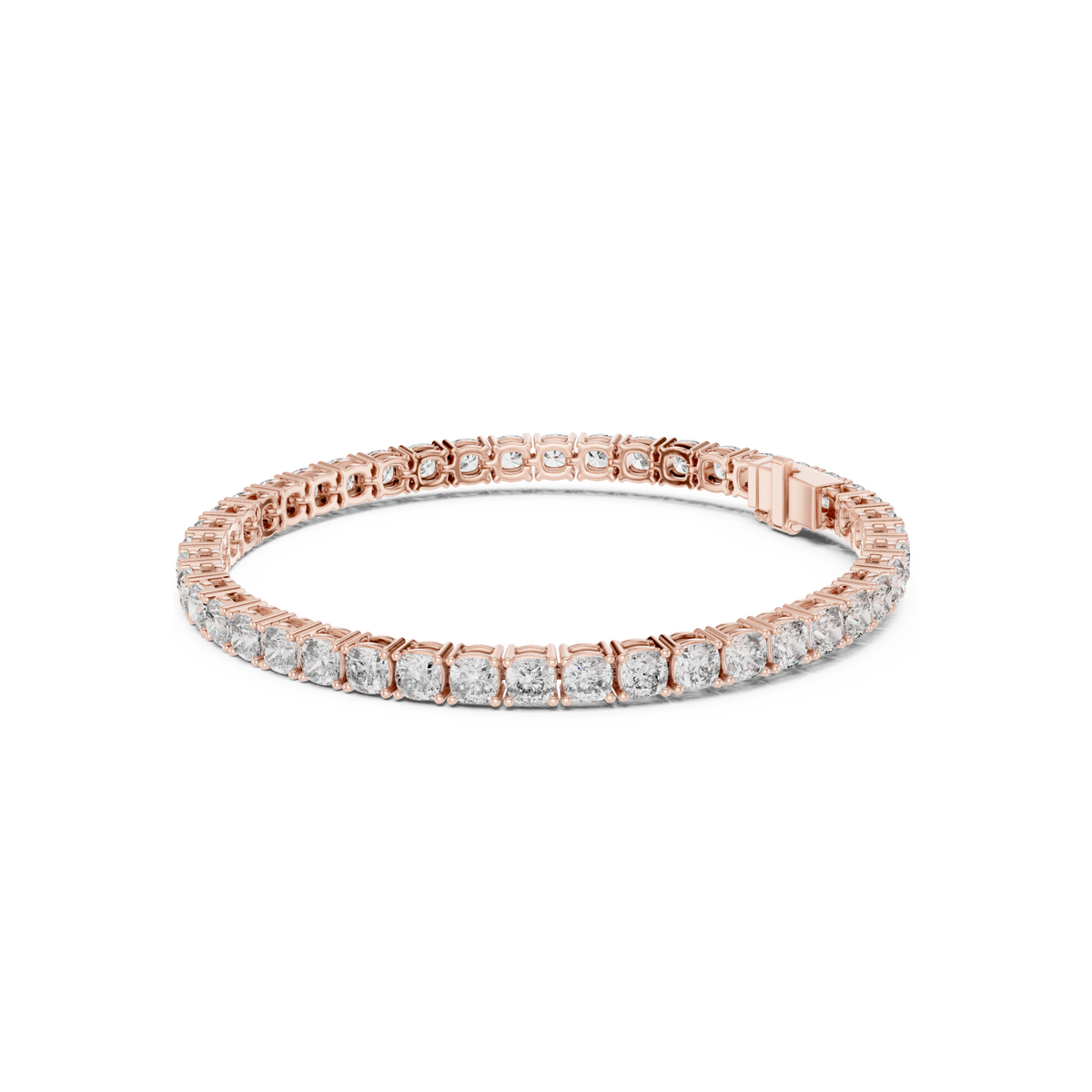 Womens Tennis Bracelet With Classic Fancy Cut Lab Diamond