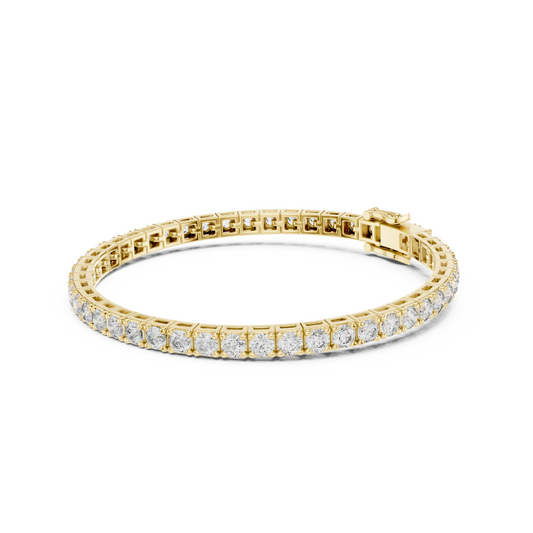 Eternal Brilliance Lab Diamond Tennis Bracelet – Round Cut Elegance For Working Professionals
