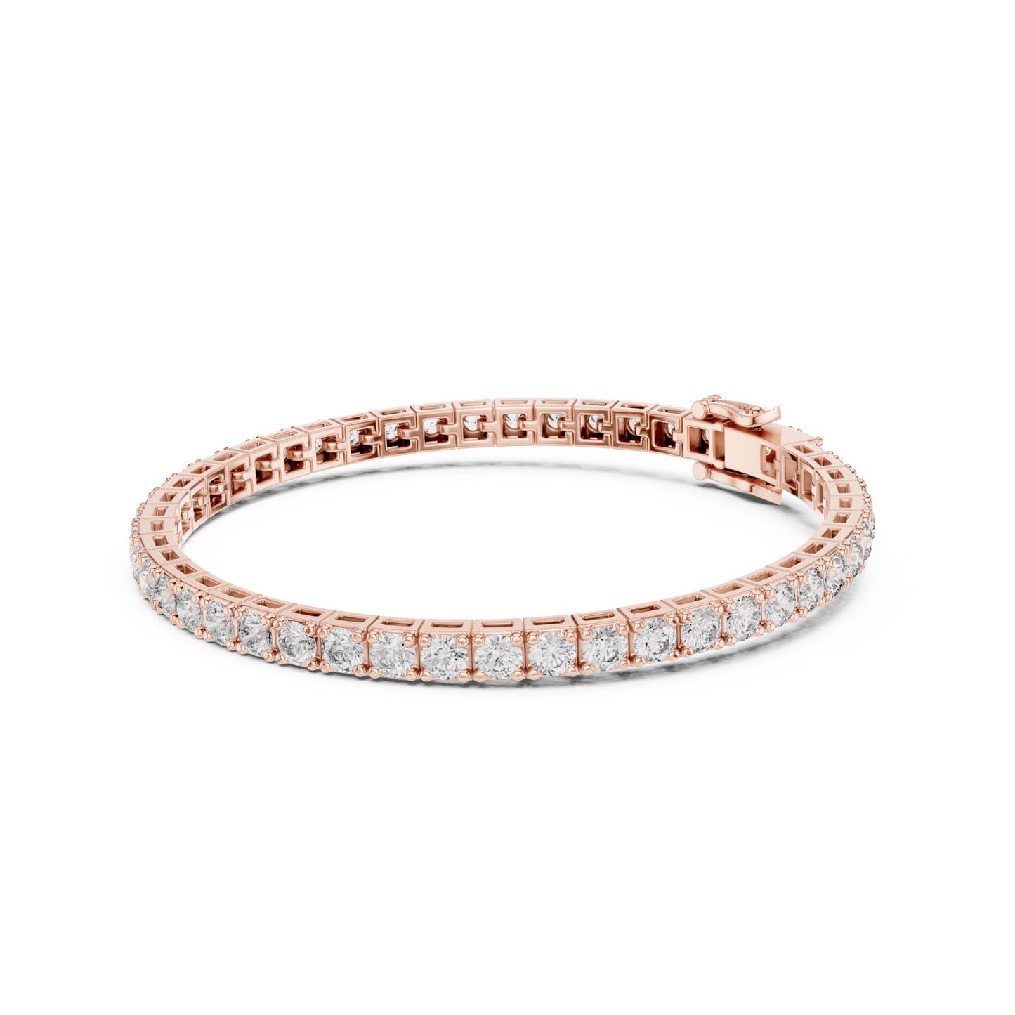 Eternal Brilliance Lab Diamond Tennis Bracelet – Round Cut Elegance For Working Professionals